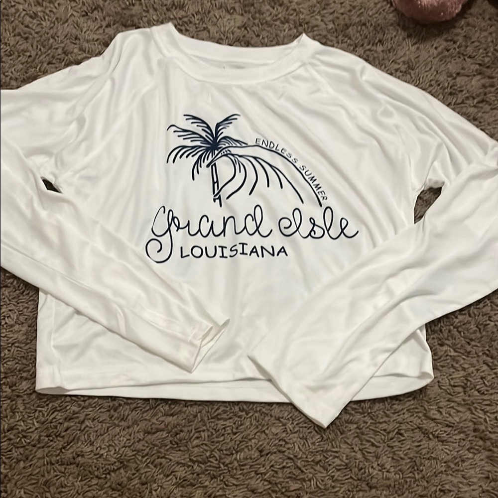 White Long Sleeve Dry-Fit Tee Sun shirt